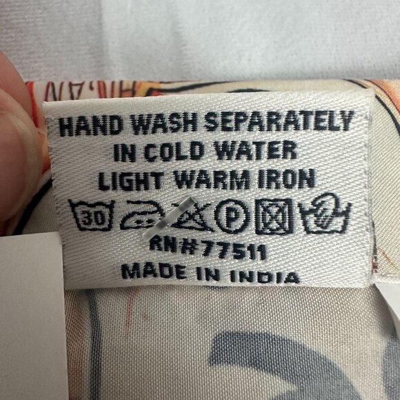 Hawaiian Apparel Route 66 Themed Button-Up Shirt XL Beige 100% Polyester - Picture 3 of 6